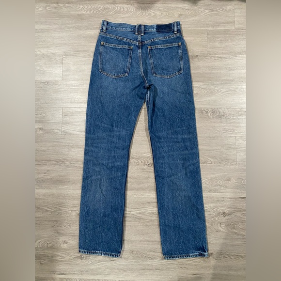 Madewell Alexa Chung High Rise Straight Classic Blue Women's Jeans - Picture 6 of 7